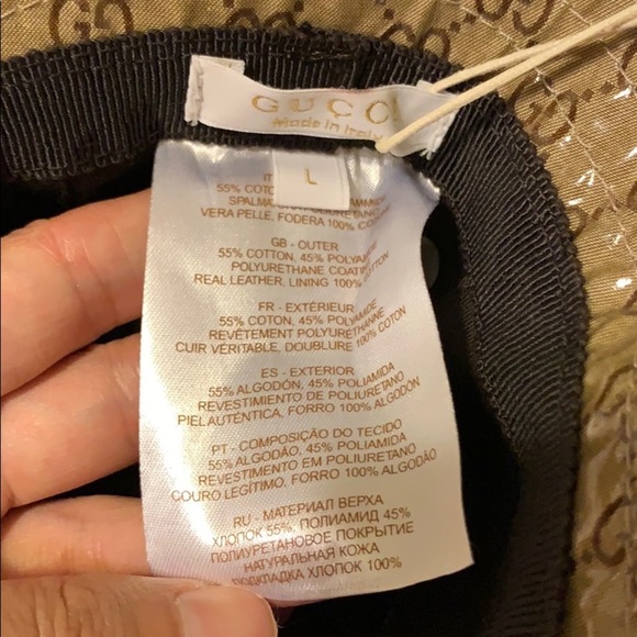 NWT Authentic Gucci Kid’s Crystal GG Fisherman Hat - Picture 4 of 7